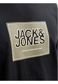 Jack & Jones T-Shirt Jjrain Tee Ss Crew Neck 12288097 Czarny Regular Fit. Kolor: czarny. Materiał: bawełna #5
