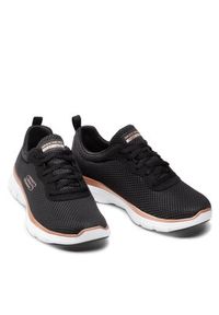 skechers - Skechers Sneakersy Brilliant View 149303/BKRG Czarny. Kolor: czarny. Materiał: materiał #2