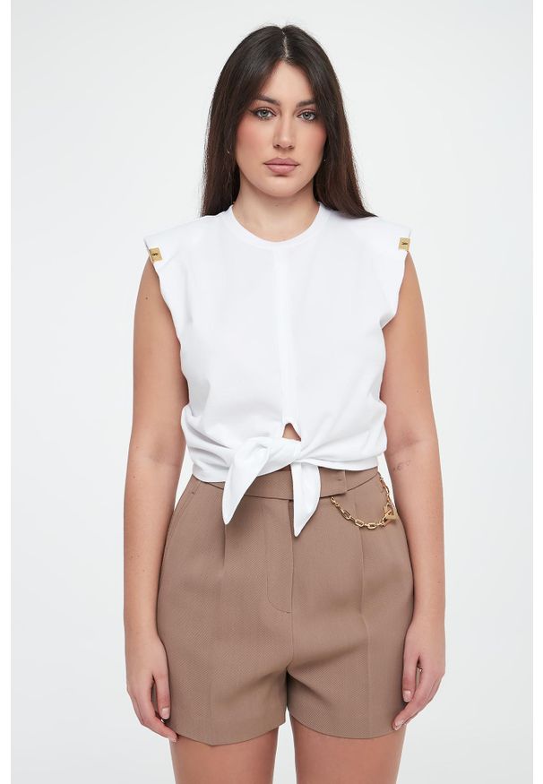 Elisabetta Franchi - T-shirt damski ELISABETTA FRANCHI