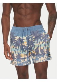 Quiksilver Szorty kąpielowe Everyday Straight Volley 15 EQYJV04121 Niebieski Regular Fit. Kolor: niebieski. Materiał: syntetyk
