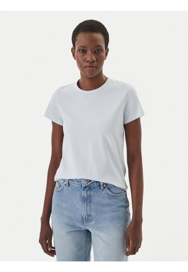 BOSS T-Shirt Eventsa10 50557843 Błękitny Slim Fit. Kolor: niebieski. Materiał: bawełna