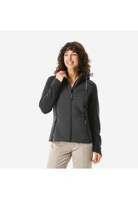 quechua - Bluza turystyczna damska Quechua NH500 Hybrid. Kolor: wielokolorowy, czarny, szary. Materiał: materiał, tkanina