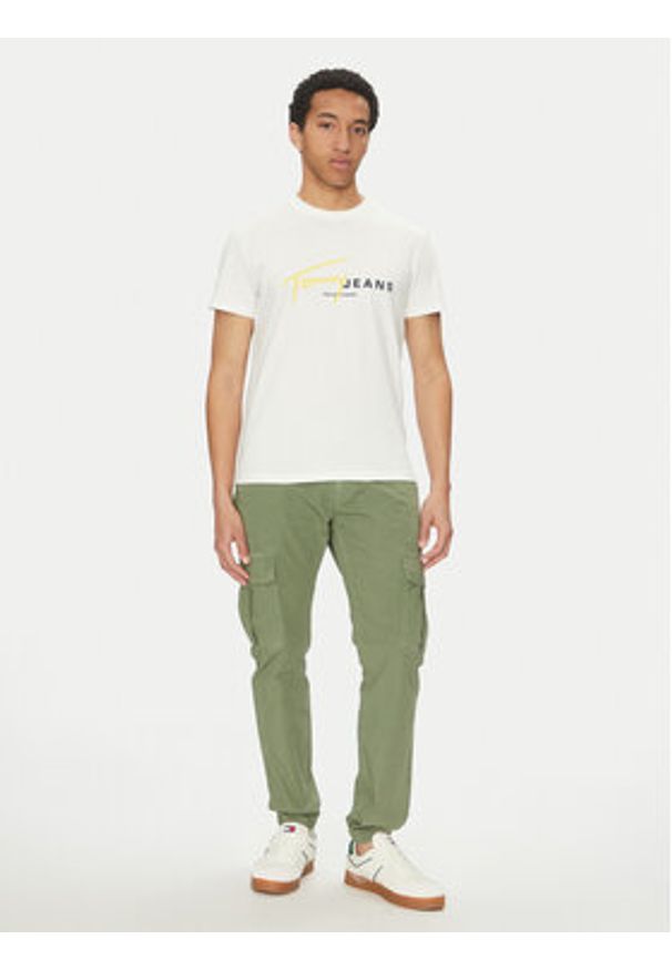 Tommy Jeans Joggery Ryan DM0DM20284 Zielony Regular Fit. Kolor: zielony. Materiał: bawełna