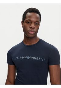 Emporio Armani Underwear T-Shirt 111035 4F729 00135 Granatowy Slim Fit. Kolor: niebieski. Materiał: bawełna #4
