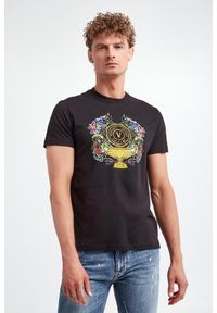 Versace Jeans Couture - T-shirt męski VERSACE JEANS COUTURE. Materiał: bawełna. Wzór: nadruk