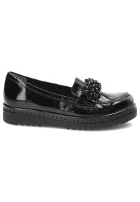 Czarne Półbuty Armodo Skórzane Eleganckie Buty. Kolor: czarny. Materiał: skóra. Szerokość cholewki: normalna. Styl: elegancki #3