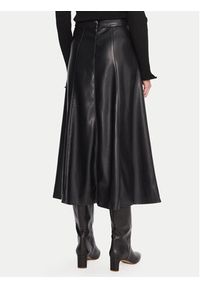 Marella Spódnica z imitacji skóry Vally 2525776022 Czarny Regular Fit. Kolor: czarny. Materiał: skóra #3