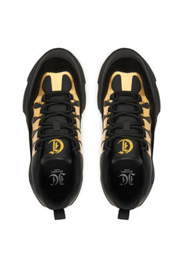 Just Cavalli Sneakersy 79QA3SA2 ZPB56 Czarny. Kolor: czarny. Materiał: skóra