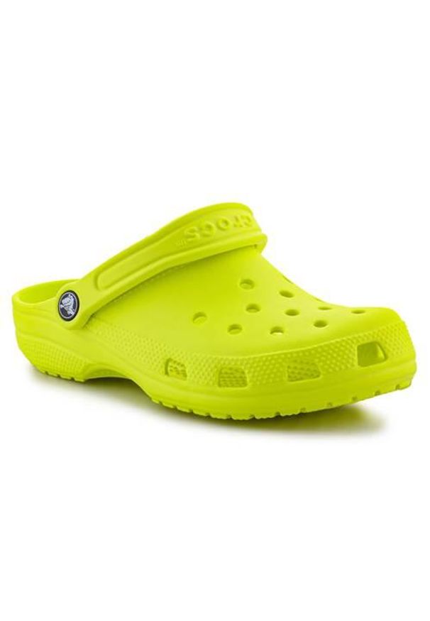 Buty do chodzenia dla dzieci Crocs Classic. Kolor: zielony. Materiał: materiał, syntetyk