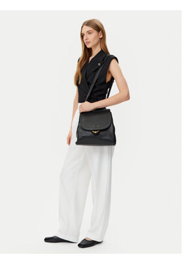 Gianni Chiarini Torebka Marlene BS 10920 PNG Czarny. Kolor: czarny. Materiał: skórzane