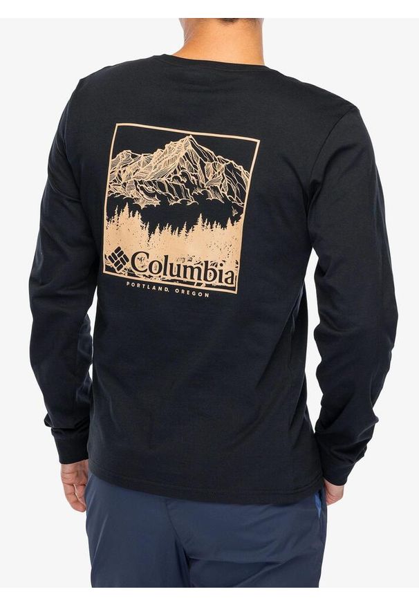columbia - Bluza bez kaptura męska Columbia CSC Seasonal Logo. Typ kołnierza: bez kaptura. Kolor: czarny. Sport: turystyka piesza