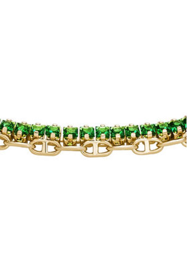 Fossil Bransoletka Heritage D-Link Glitz JA7272710 Złoty. Materiał: metalowe. Kolor: złoty