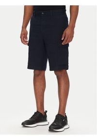 BOSS Szorty materiałowe Sisla-9 50536888 Granatowy Slim Fit. Kolor: niebieski. Materiał: syntetyk