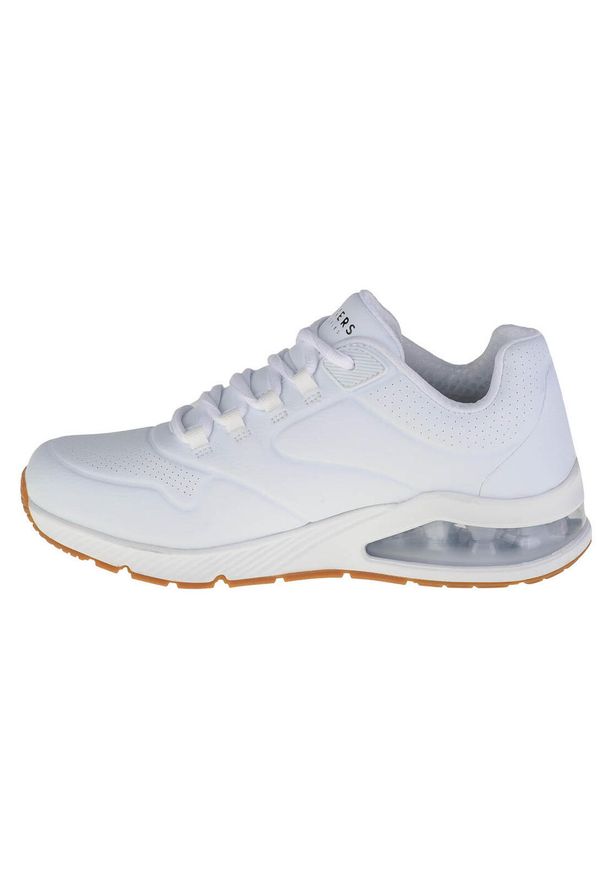 skechers - Buty sportowe Sneakersy damskie, Skechers Uno 2 - Air Around You. Zapięcie: sznurówki. Kolor: biały. Materiał: materiał, syntetyk, tkanina. Szerokość cholewki: normalna. Sport: turystyka piesza