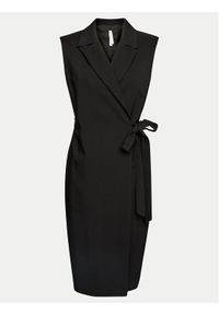 Imperial Sukienka koktajlowa ADOFHJZ Czarny Slim Fit. Kolor: czarny. Materiał: syntetyk. Styl: wizytowy