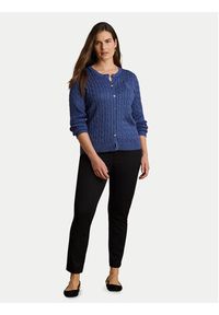 Lauren Ralph Lauren - LAUREN RALPH LAUREN Kardigan 200P14040502 Fioletowy Regular Fit. Kolor: fioletowy. Materiał: bawełna #3