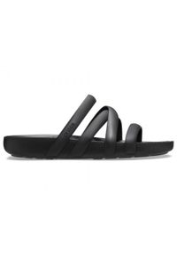 Sandały damskie do chodzenia Crocs SPLASH STRAPPY. Kolor: czarny. Styl: sportowy