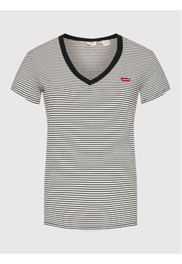 Levi's® T-Shirt Perfect V-Neck Tee 85341-0004 Kolorowy Regular Fit. Materiał: bawełna. Wzór: kolorowy