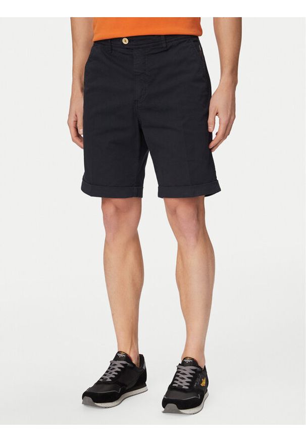Aeronautica Militare Szorty materiałowe 261BE0278UCT04292 Granatowy Regular Fit. Kolor: niebieski. Materiał: bawełna