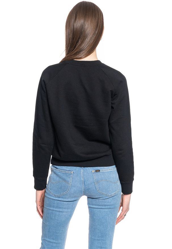 Lee - LEE GRAPHIC CREW SWS DAMSKA BLUZA KLASYCZNA BLACK L53TTX01 112112530. Styl: klasyczny