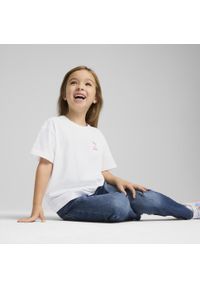 Puma - Dziecięca luźna koszulka PUMA x HELLO KITTY AND FRIENDS z grafiką PUMA White. Kolor: biały. Wzór: motyw z bajki. Sport: joga i pilates