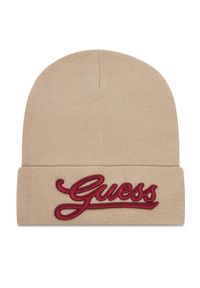 Guess Czapka AW5400 POL01 Beżowy. Kolor: beżowy. Materiał: wiskoza, materiał