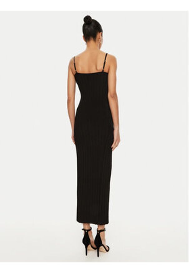 JACQUEMUS Sukienka dzianinowa 24E241KN449 Czarny Regular Fit. Kolor: czarny. Materiał: wiskoza