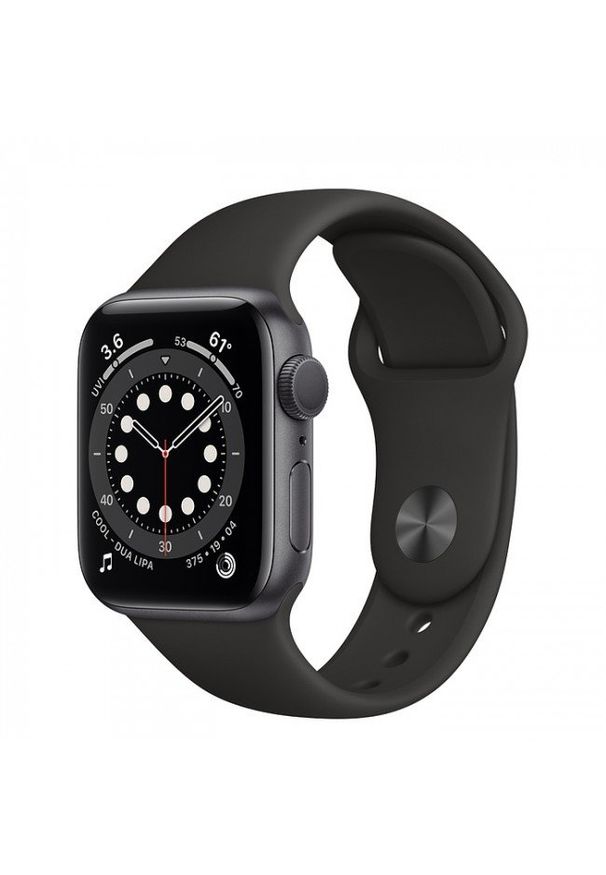 APPLE - Smartwatch Apple Watch 6 GPS+Cellular 40mm aluminium, gwiezdna szarość | czarny pasek sportowy. Rodzaj zegarka: smartwatch. Kolor: czarny. Styl: sportowy