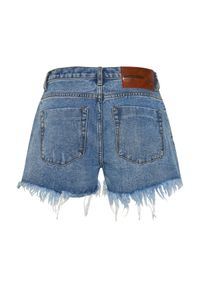 ONETEASPOON - Szorty jeansowe Marlons Low Waist. Stan: obniżony. Kolor: niebieski. Materiał: jeans. Wzór: aplikacja #7