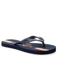 Calvin Klein Swimwear - Calvin Klein Japonki Ff Sandals KM0KM00344 Granatowy. Kolor: niebieski #1