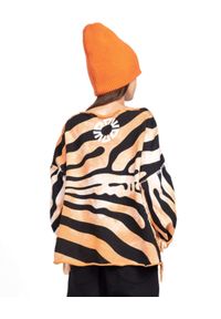 ROBERT KUPISZ - Pomarańczowa bluza Kids Crazy Bull. Kolor: pomarańczowy. Materiał: bawełna. Wzór: aplikacja, motyw zwierzęcy, nadruk #2
