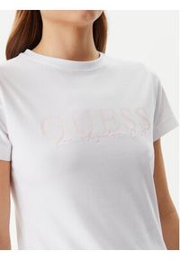 Guess T-Shirt V5GI15 J1314 Biały Slim Fit. Kolor: biały. Materiał: bawełna #4