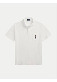 Polo Ralph Lauren Polo 710963818001 Biały Custom Fit. Typ kołnierza: polo. Kolor: biały. Materiał: bawełna