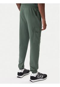EA7 Emporio Armani Spodnie dresowe 8NPP67 PJVRZ U7260 Zielony Regular Fit. Kolor: zielony. Materiał: bawełna #3