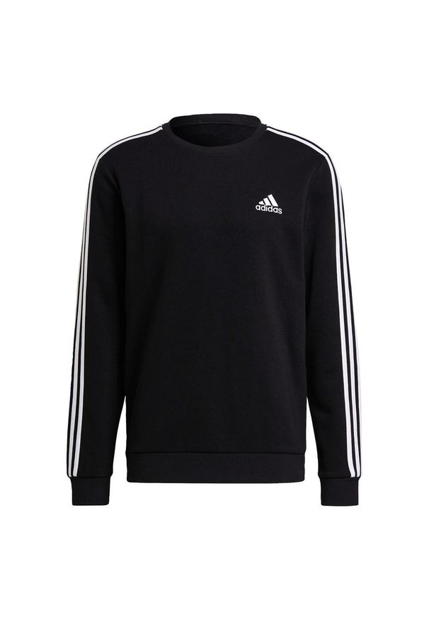 Adidas - Bluza męska adidas Essentials Sweatshirt. Kolor: biały, wielokolorowy, czarny. Materiał: bawełna, materiał, wiskoza, poliester