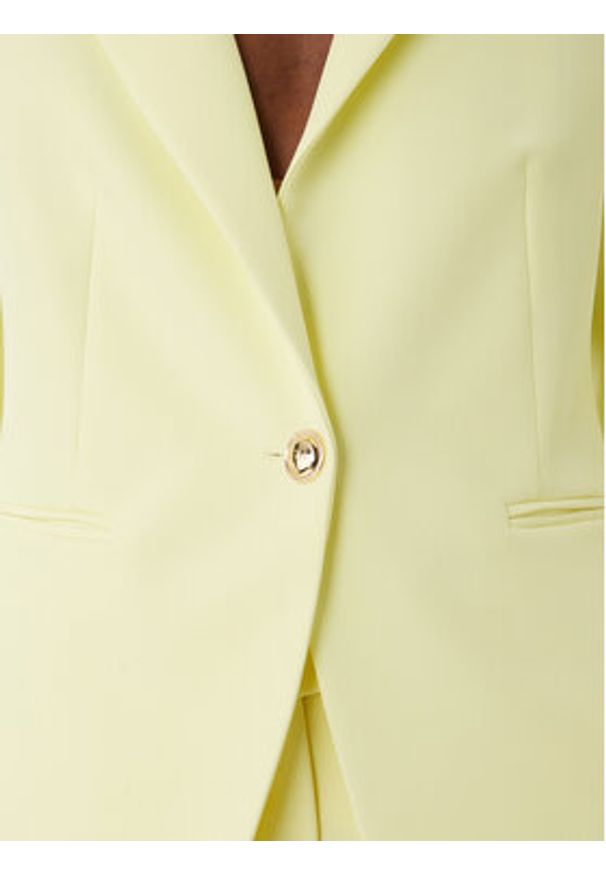 Rinascimento Marynarka CFC0128640003 Żółty Regular Fit. Kolor: żółty. Materiał: syntetyk