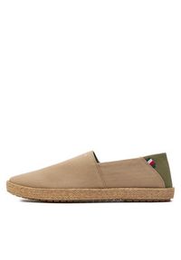 TOMMY HILFIGER - Tommy Hilfiger Espadryle Hilfiger Espadrille Core Textile FM0FM04981 Beżowy. Kolor: beżowy. Materiał: materiał