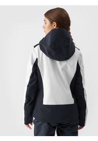 4f - Kurtka narciarska 4FPro membrana Dermizax 20000 damska - biała. Kolor: biały. Materiał: neopren, poliester, mesh. Technologia: Dermizax. Sezon: zima. Sport: narciarstwo #2