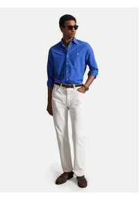 Polo Ralph Lauren Koszula 710805564512 Niebieski Regular Fit. Typ kołnierza: polo. Kolor: niebieski. Materiał: bawełna #6