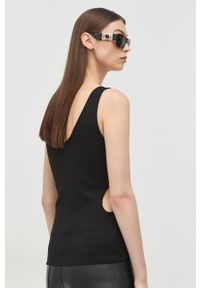 Miss Sixty top damski kolor czarny. Okazja: na co dzień. Kolor: czarny. Materiał: dzianina. Wzór: gładki. Styl: casual #3