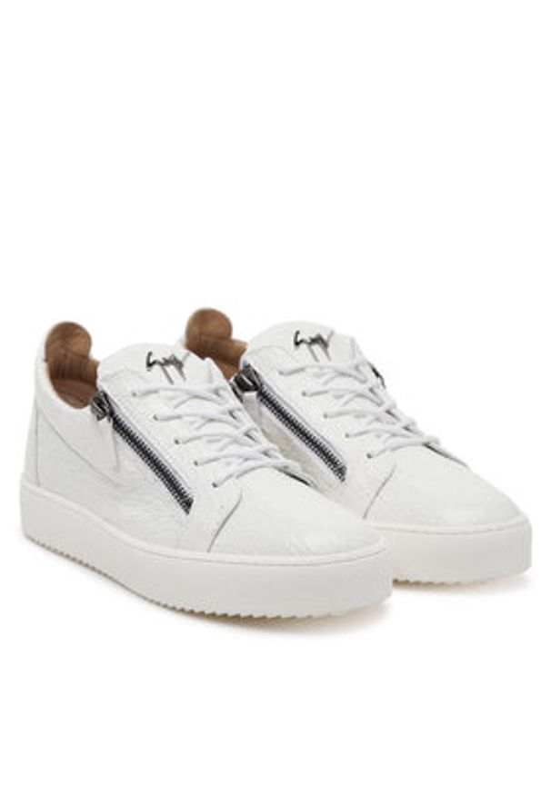 Giuseppe Zanotti Sneakersy RU00010/135 Biały. Kolor: biały. Materiał: skóra