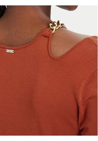 Fracomina Sukienka dzianinowa FJ26SD5001K56501 Czerwony jasny Slim Fit. Kolor: czerwony. Materiał: syntetyk #4