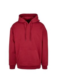 BUILD YOUR BRAND - Bluza Z Kapturem Męska Oversized. Typ kołnierza: kaptur. Kolor: czerwony, wielokolorowy, brązowy