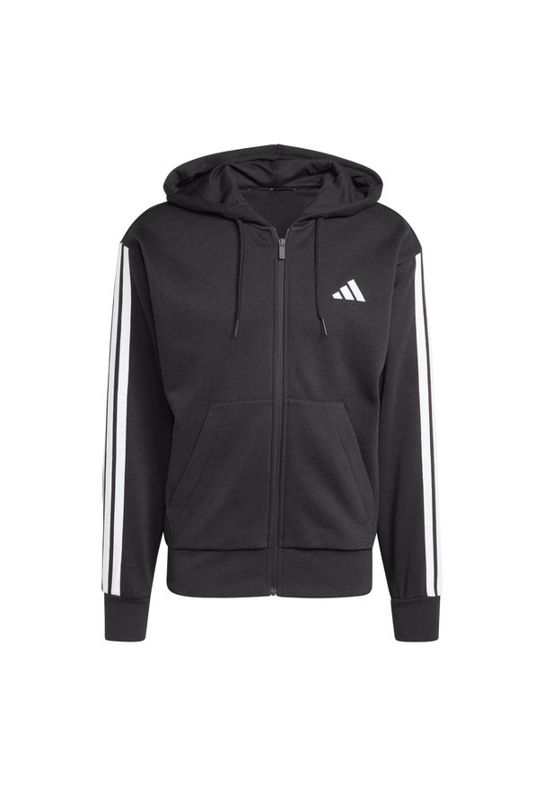 Bluza Polarowa Adidas Czarna i Biała. Kolor: czarny. Materiał: poliester, materiał
