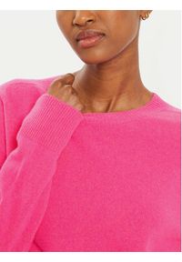 Oui - OUI Sweter 89202 1340108 Różowy Regular Fit. Kolor: różowy. Materiał: wełna #5