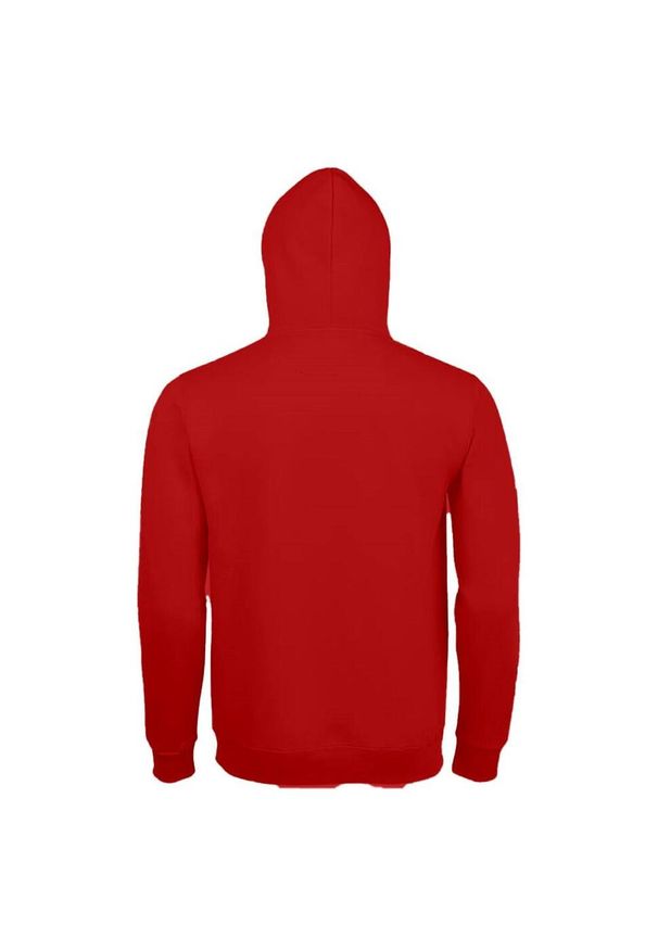 SOL'S - Męska Bluza Z Kapturem Spencer. Typ kołnierza: kaptur. Kolor: czerwony