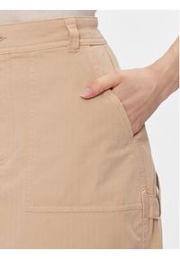 Pepe Jeans Spódnica mini Becky PL901091 Beżowy Slim Fit. Kolor: beżowy. Materiał: bawełna