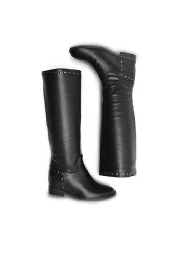 Jenny Fairy Kozaki Pati PATI LS5094-14 Czarny. Kolor: czarny. Materiał: skóra