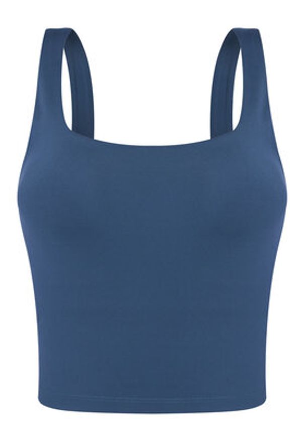 GIRLFRIEND COLLECTIVE - Girlfriend Collective Top Tommy 1045 Granatowy Slim Fit. Kolor: niebieski. Materiał: syntetyk