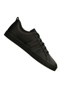 Adidas - Buty adidas Vs Pace M B44869 czarne. Okazja: na co dzień. Zapięcie: pasek. Kolor: czarny. Materiał: materiał, syntetyk, tkanina, skóra. Szerokość cholewki: normalna. Wzór: gładki. Sezon: lato
